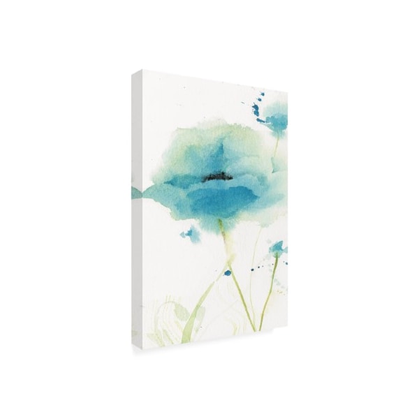 Sheila Golden 'Blue Poppies Tableau 1' Canvas Art,22x32